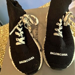 Toddler Balenciaga Black Sock Shoe